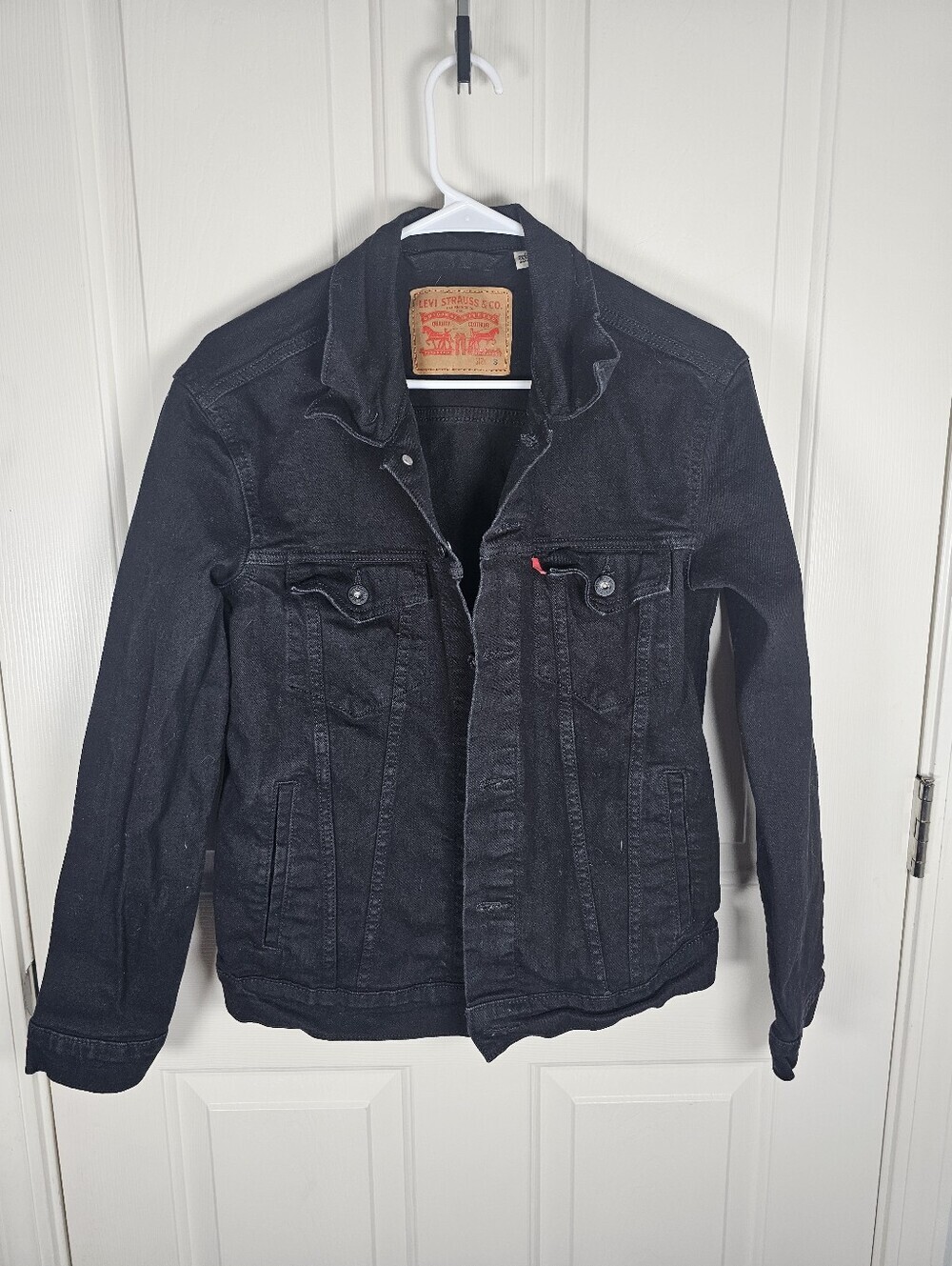Levi's  The Trucker Denim Black Jacket Size S